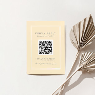 JEDE einfache neutrale Gelbe QR-UAWG Begleitkarte