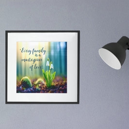 "Jede Familie ist ein Meisterwerk der Liebe", Früh Poster