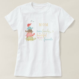 Jede Familie ist eine schöne Typografie T-Shirt