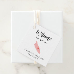 Jede Farbe Aruba Hochzeitungs-Begrüßungstasche Geschenkanhänger