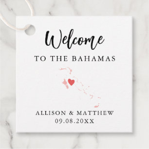 Jede Farbe der Bahamas-Begrüßungstasche Geschenkanhänger