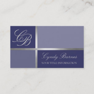 Jede Farbe Ihrer Monogramm-Visitenkarte Visitenkarte