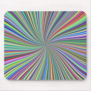 Jede Farbe im Crayon Box Spiral Swirl Optisch Mousepad
