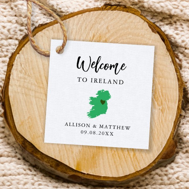 Jede Farbe Irland Hochzeitungs-Begrüßungstasche Geschenkanhänger (Von Creator hochgeladen)