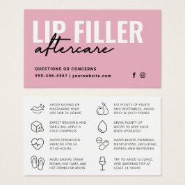 Jede Farbe Lip Filler-Instruktion nach der Pflege