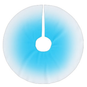 Jede Farbe mit weißem Ombre-Baumrock Polyester Weihnachtsbaumdecke