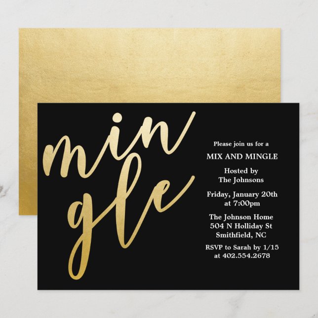 JEDE FARBE - Mix and Mingle Holiday Einladung (Vorne/Hinten)