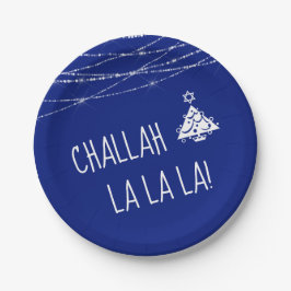 Jede Farbe Niedlich Challah La La La Chrismukka |  Pappteller