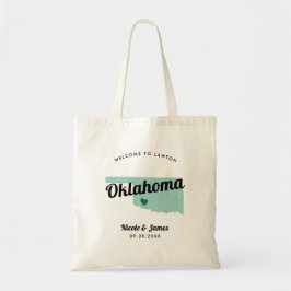 Jede Farbe Oklahoma Karte Hochzeitungs-Begrüßungst Tragetasche