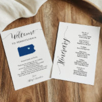 Jede Farbe Pennsylvania Hochzeitstag Begrüßungsrei