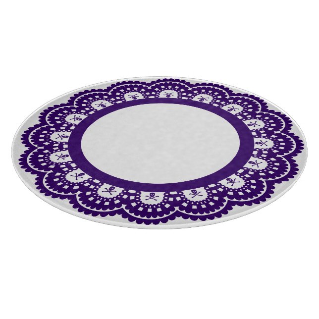 JEDE FARBE! Skull Lace Cutting Board Schneidebrett (Ecke)