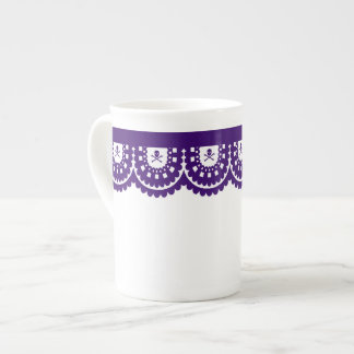 JEDE FARBE! Skull Lace Tee Cup Prozellantasse