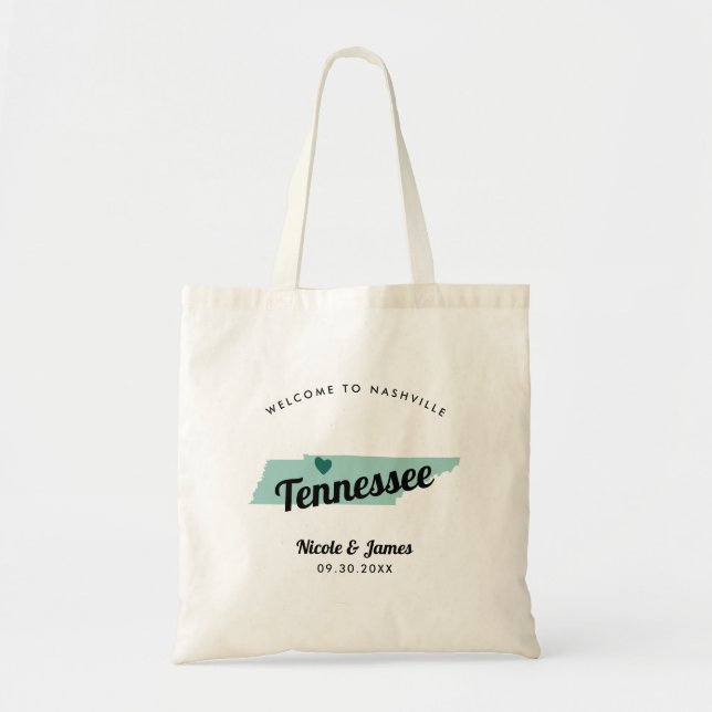 Jede Farbe Tennessee Karte Hochzeitsnahrung, Tragetasche (Vorne)