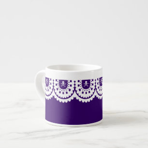 JEDE FARBE! White Skull Lace Kleiner Tee Cup Espressotasse