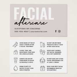 Jede farbgesichtsbezogene Aftercare-Anleitung