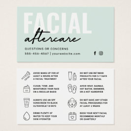 Jede farbgesichtsbezogene Aftercare-Anleitung