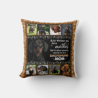 Jede Frau kann eine Dackel Mama Hund Liebe Blanket Kissen