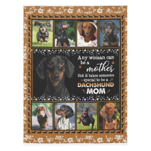 Jede Frau kann eine Dackel Mama Hund Liebe Blanket Tischdecke