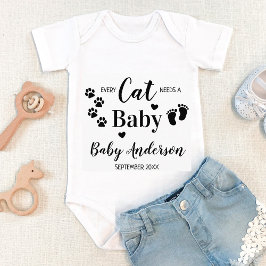 Jede Katze braucht eine Schwangerschaftsankündigun Baby Strampler