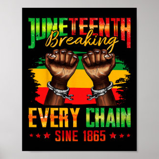 Jede Kette seit 1865 brechen Juneteenth _3 Poster