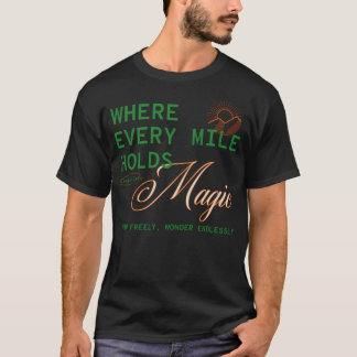 Jede Meile hält Magic Camper Leben - Grün T-Shirt