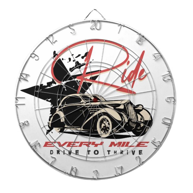 Jede Meile reiten Dartscheibe (vorne)