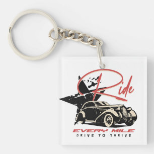 Jede Meile reiten Schlüsselanhänger