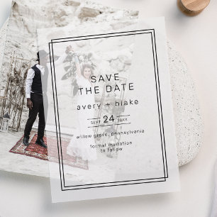 JEDE moderne Minimalistische Hochzeit rettet das D