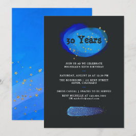 Jede Nacht Sky Space Stars Fantasy Geburtstag Einladung
