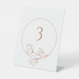 JEDE NUMMER Florentiner Terracotta Hochzeit Tischn Sockelschild