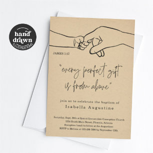 Jede perfekte Geschenktaufe / Weihnachten Einladung