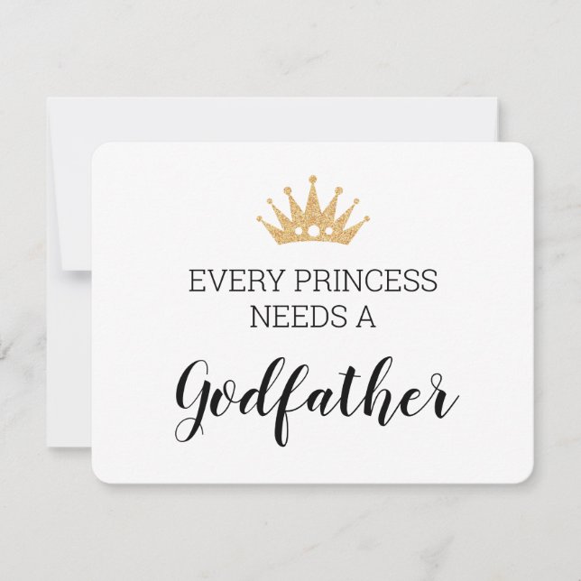 Jede Prinzessin braucht ein Weihnachtsgottvater Karte (Vorderseite)