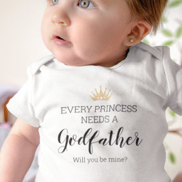 Jede Prinzessin braucht einen Pate-Vorschlag Baby Strampler