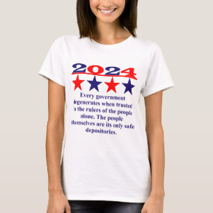 Jede Regierung entmachtet, wenn sie vertrauenswürd T-Shirt