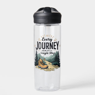 Jede Reise beginnt mit einer Single-Treppe wandern Trinkflasche