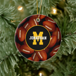 jede Schule Fam-Team färbt benutzerdefinierten Fuß Keramik Ornament