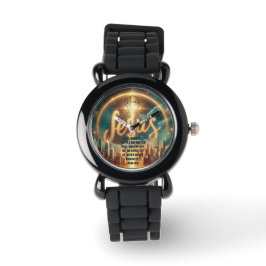 "Jede Sekunde mit Jesus" schauen sich Kinder an Armbanduhr