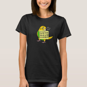 Jede Snack, Mahlzeit oder Beifall I Yellow Budgie T-Shirt