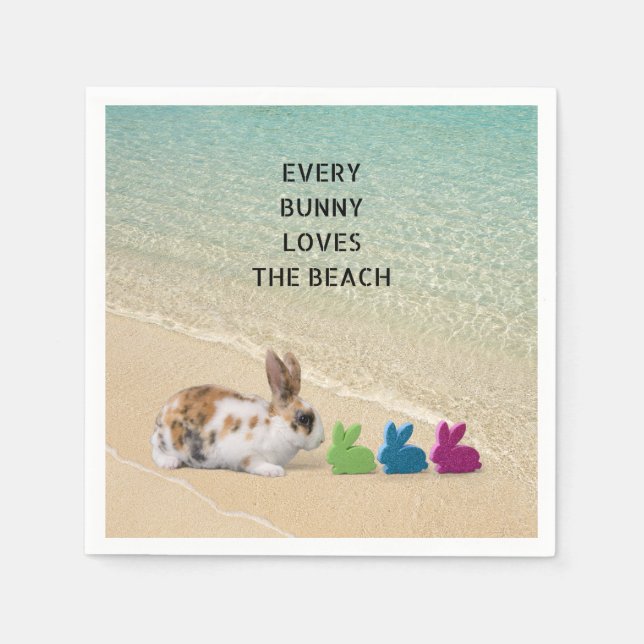 Jede sonnige Liebe Der tropische Strand Serviette (Vorderseite)