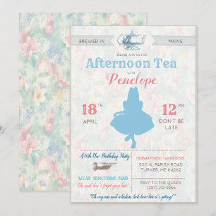 JEDE VERANSTALTUNG - Alice im Wunderland Tea Party Einladung