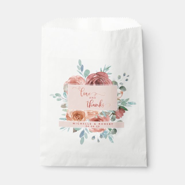 Jede Veranstaltung, ätherische Blüte, Rose Gold Geschenktütchen (Vorderseite)