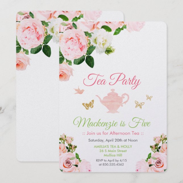 JEDE VERANSTALTUNG - Party Einladung "Blumenkohl" (Vorne/Hinten)