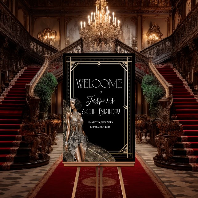 JEDE VERANSTALTUNG - Roaring 20s Willkommensschild Poster (Von Creator hochgeladen)