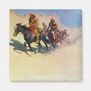 Jedediah Smith, der seine Weise über der Wüste Magnet