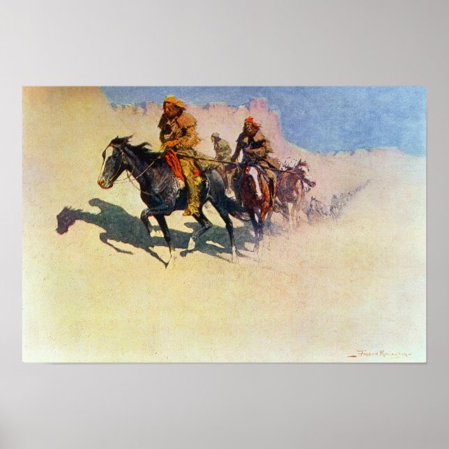 Jedediah-Smith macht sich den Weg durch die Wüste Poster (Vorne)