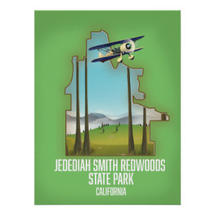 Jedediah Smith Redwoods Staat Park Poster