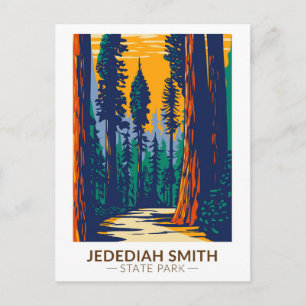 Jedediah Smith Redwoods State Park Kalifornien Postkarte