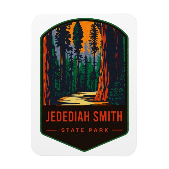 Jedediah Smith Staat Park Magnet (Vertikal)