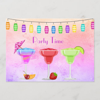 JEDEN ANLASS BEACH COCKTAIL PASTEL PARTY EINLADUNG