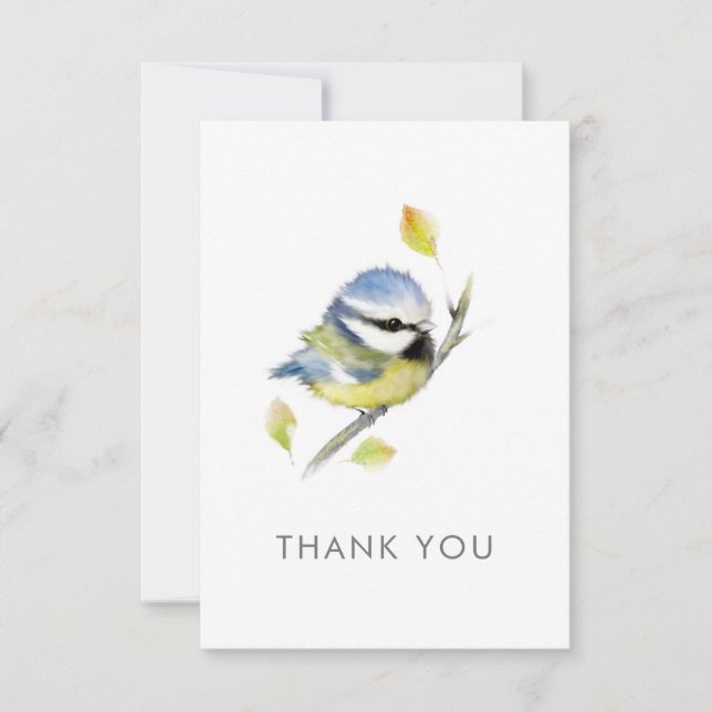 Jeden Anlaß Bird Vielen Dank Notecard Dankeskarte (Vorderseite)